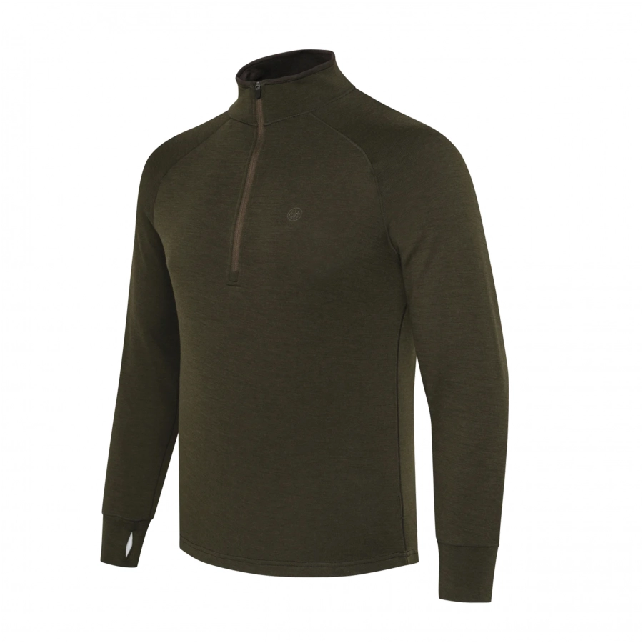 Sweter męski Beretta Merino Half Zip, zielony 1/4