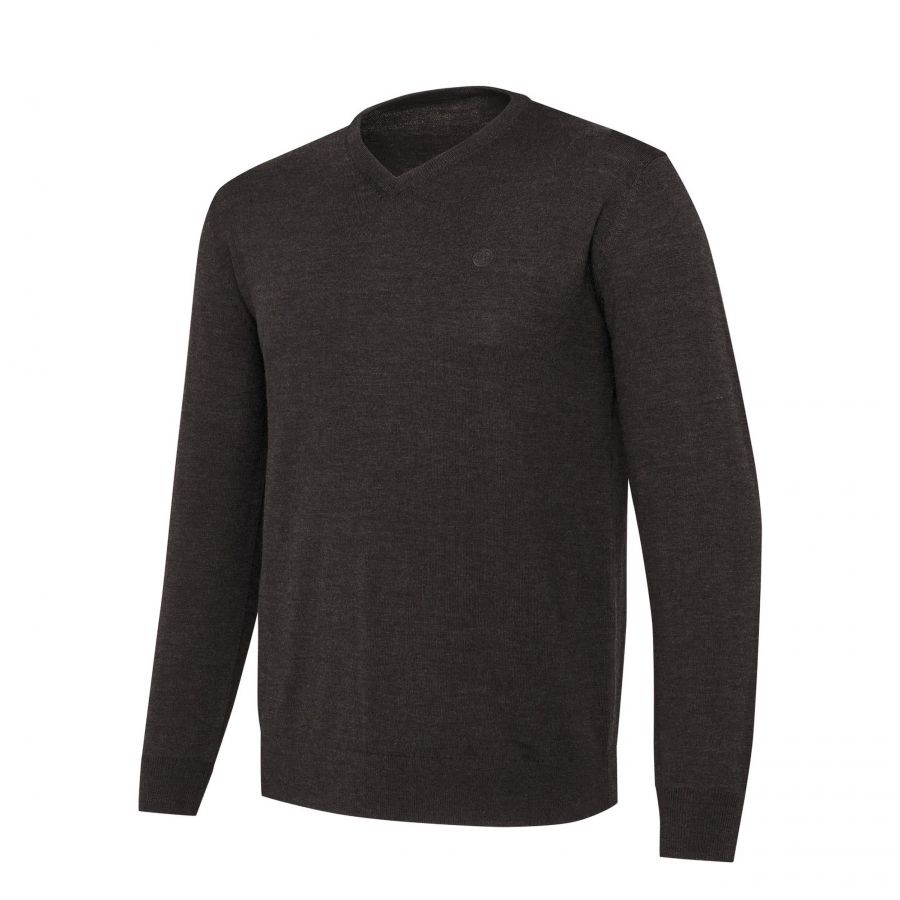 Sweter męski Beretta Merino V Neck brązowy 1/2