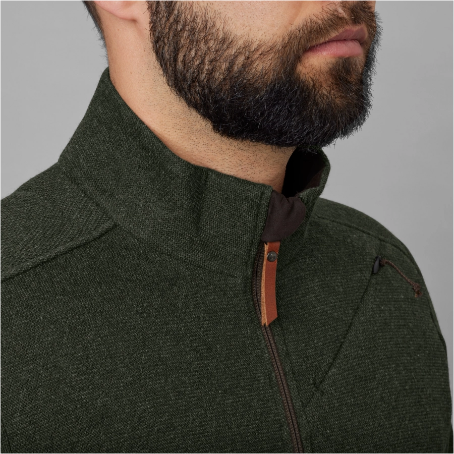 Sweter męski Härkila Metso full zip Willow green 3/8