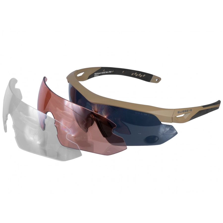 SwissEye Nighthawk ballistic goggles coyote 2/4