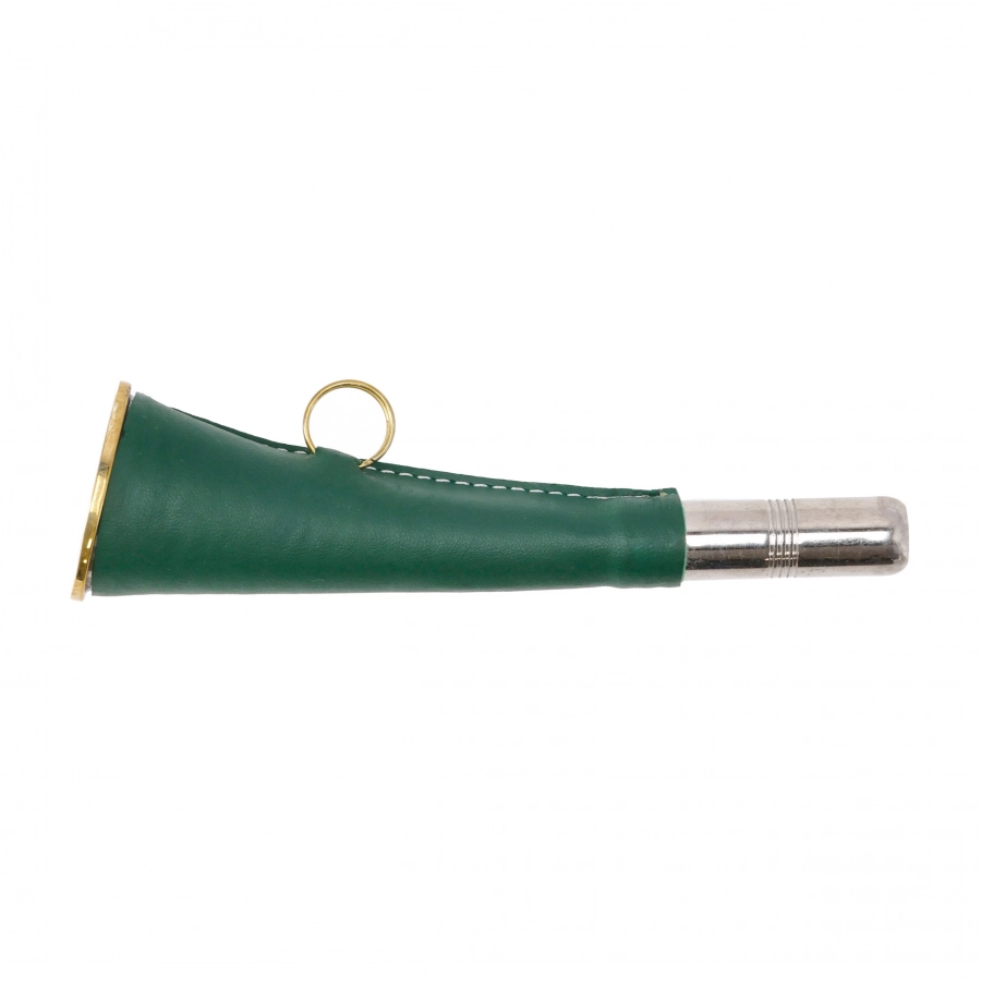 Sygnałówka Gięta Płaska Skóra Zielona 16cm 1/3