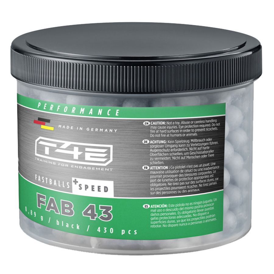 T4E Performance FAB .43 430 rubber bullets. 1/2