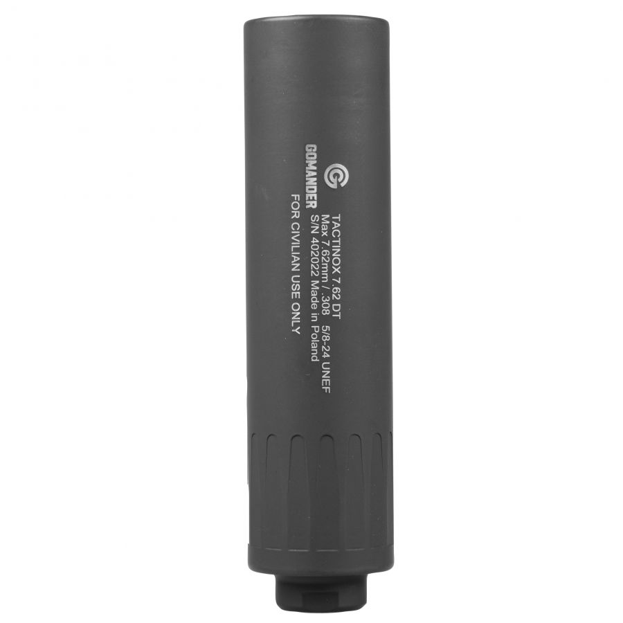 Tactinox 7.62 DT stainless suppressor - 42 black 1/2