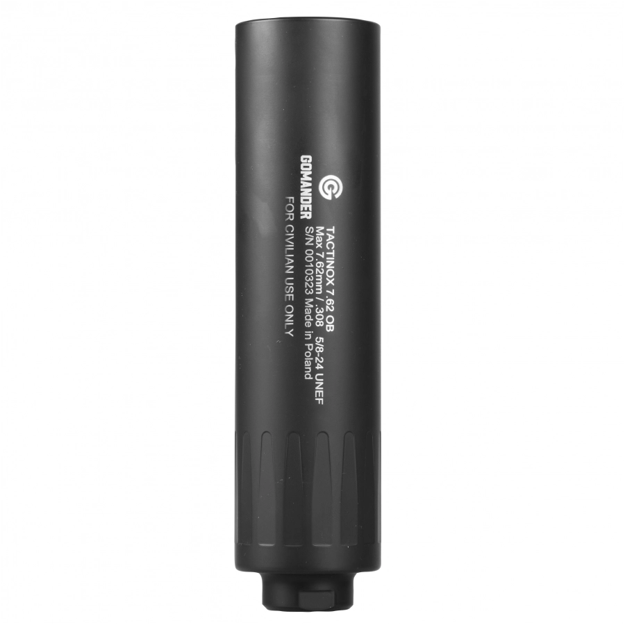 Tactinox 7.62 OB stainless suppressor - 42 black 1/1