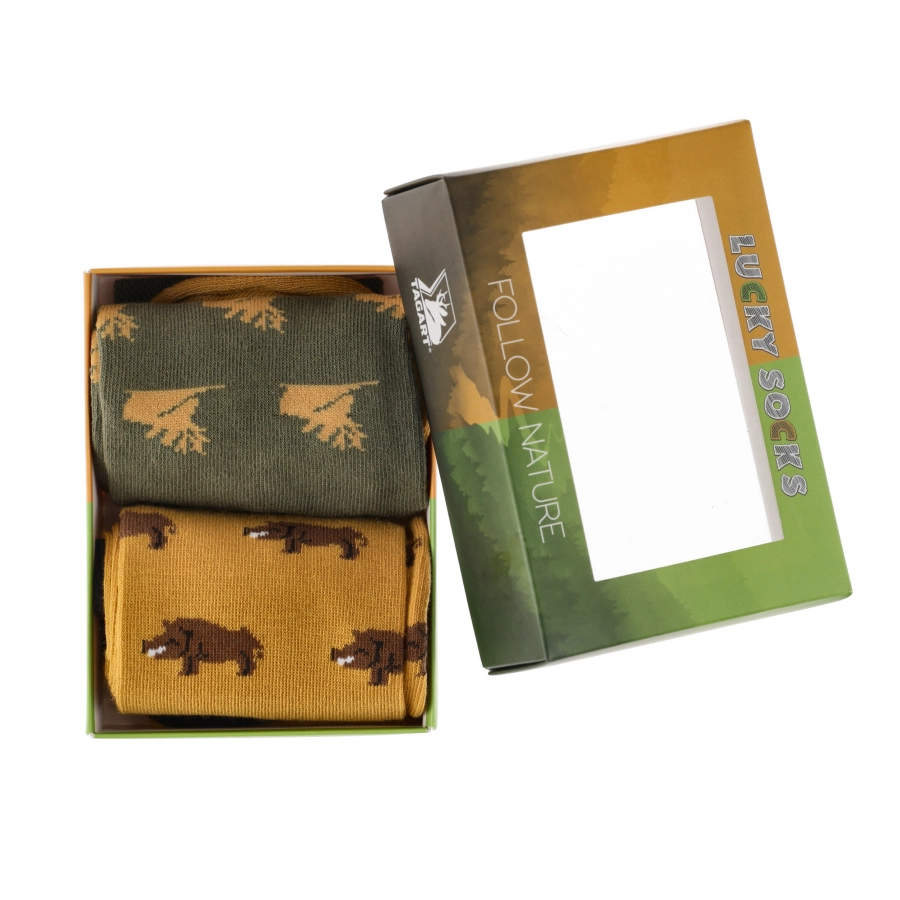 Tagart Fn men's socks two-pack Summer Boar greenlo 3/8