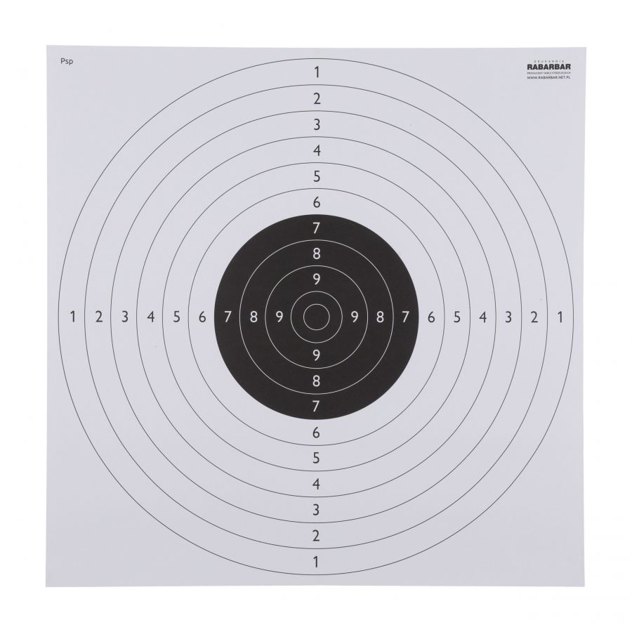 Tarcza strzelecka TS-2 Psp - pakiet 50 szt. pistolet sportowy
 1/1