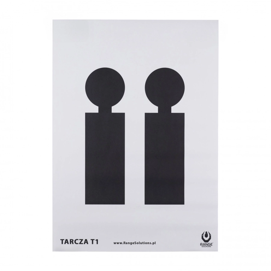 Tarcze strzeleckie Range Solutions T1 50szt 1/2