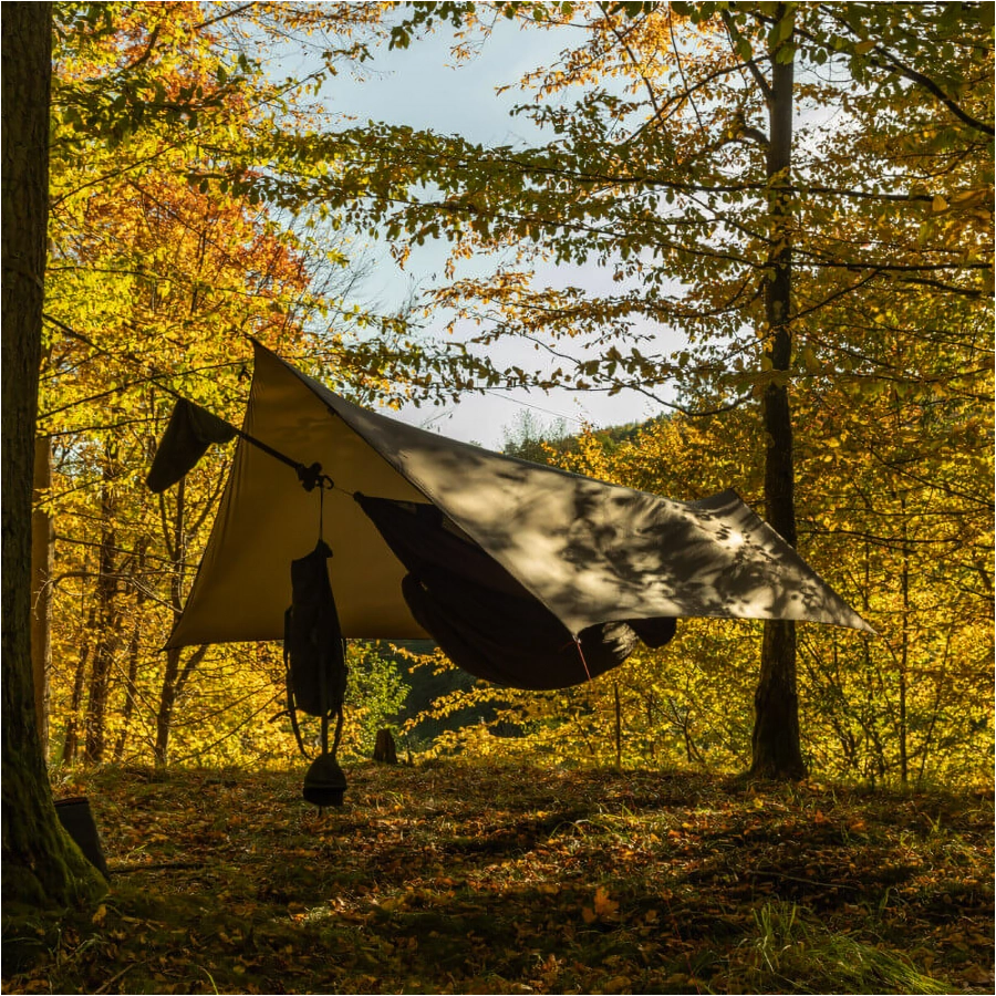 Tarp Flyhamak Sola 4x3m ciemnooliwkowy 2/6