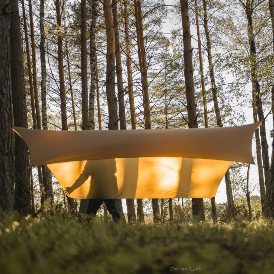 Tarp Lesovik HEKSA Kangaroo ultra light brown. 3/7