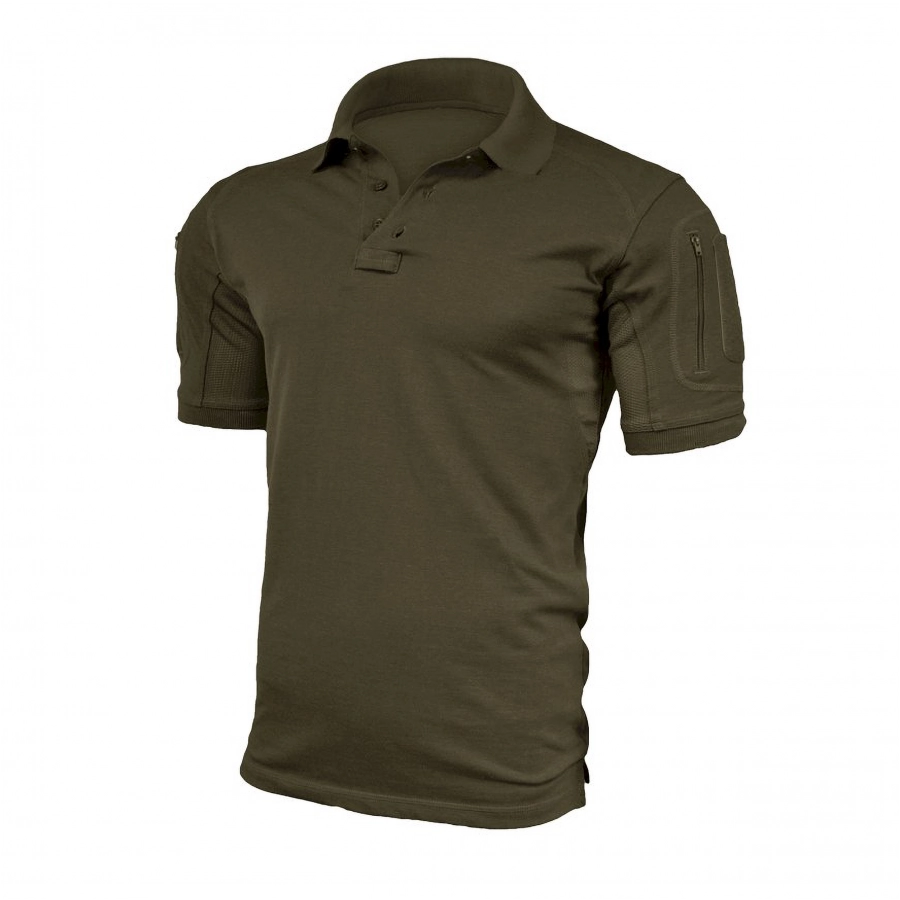 Texar Elite Pro men's polo shirt, olive green 1/1