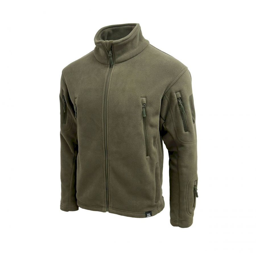 Texar men's fleece sweatshirt Aventor olive green 2/3