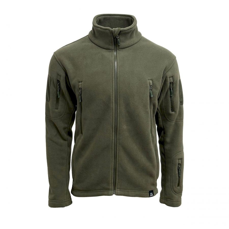 Texar men's fleece sweatshirt Aventor olive green 1/3