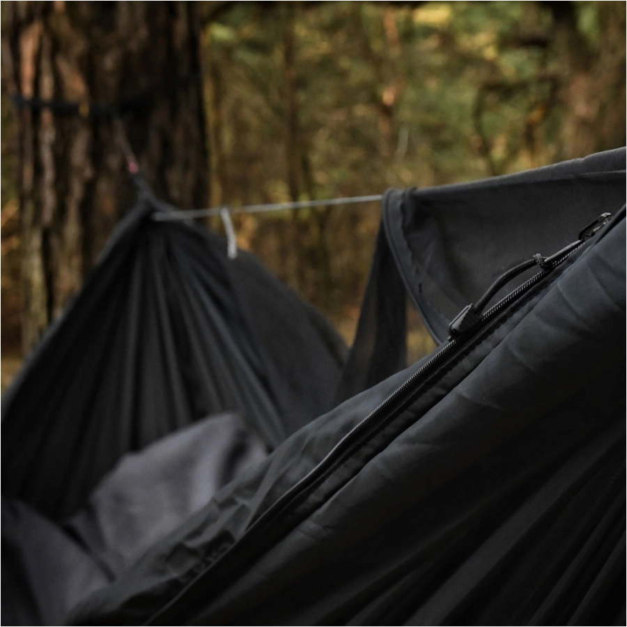 TigerWood Dragonfly V2 long hammock with mosquito net black 2/8