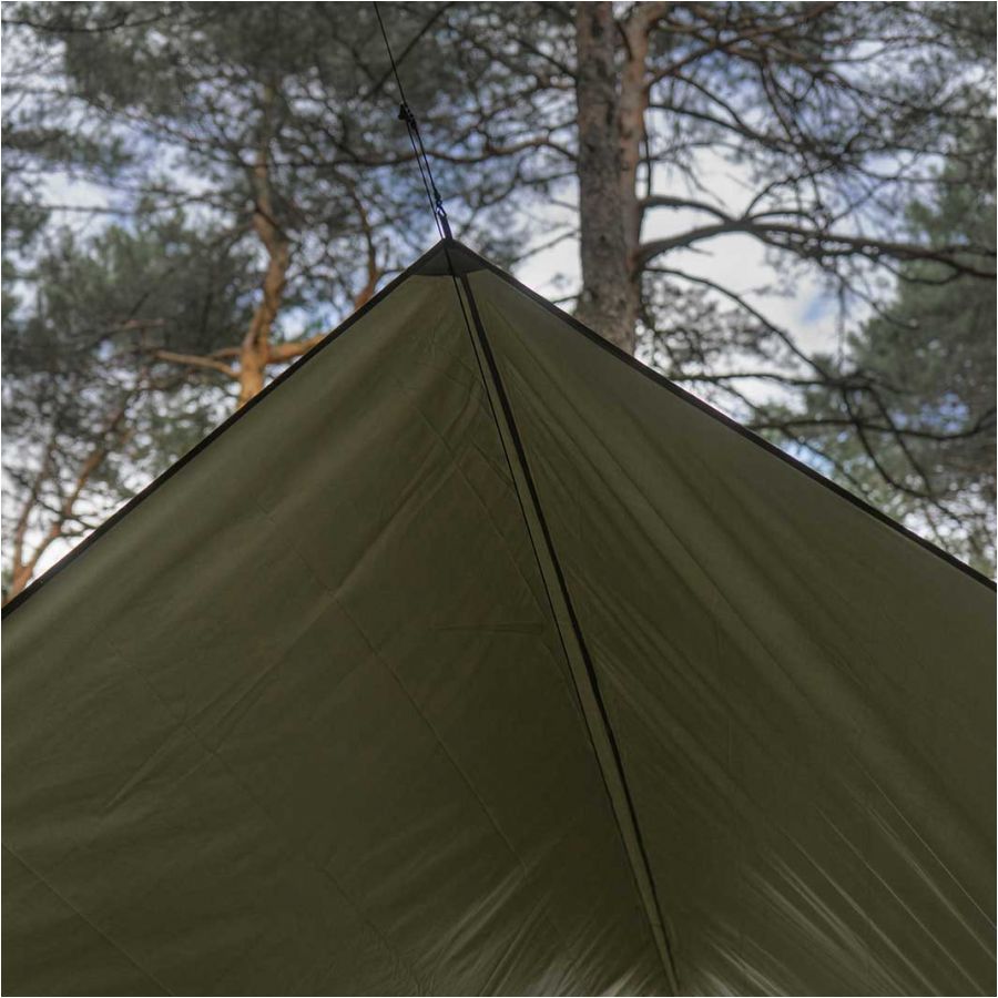 TigerWood tarp 3 m x 2 m olive green 4/4