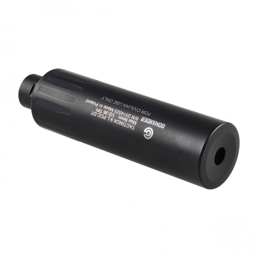 Tłumik do broni Gomander Tactinox 9 L PCC DT 1/2x36 TPI 49 mm nienasuwany stal czarny 2/6