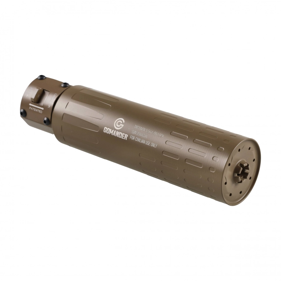 Tłumik do broni Gomander Tactinox QD-LOCK L 5,56 M26x1,5 piaskowy 2/7