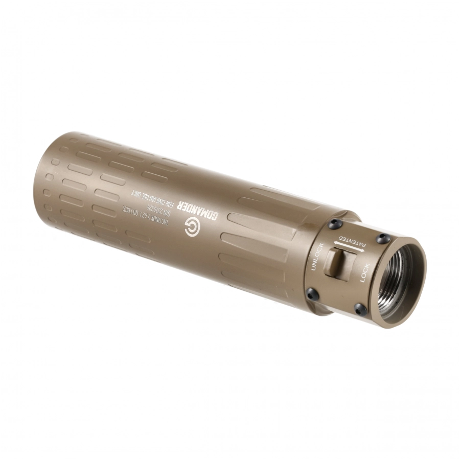 Tłumik do broni Gomander Tactinox QD-LOCK L 7,62 M26x1,5 piaskowy 2/7