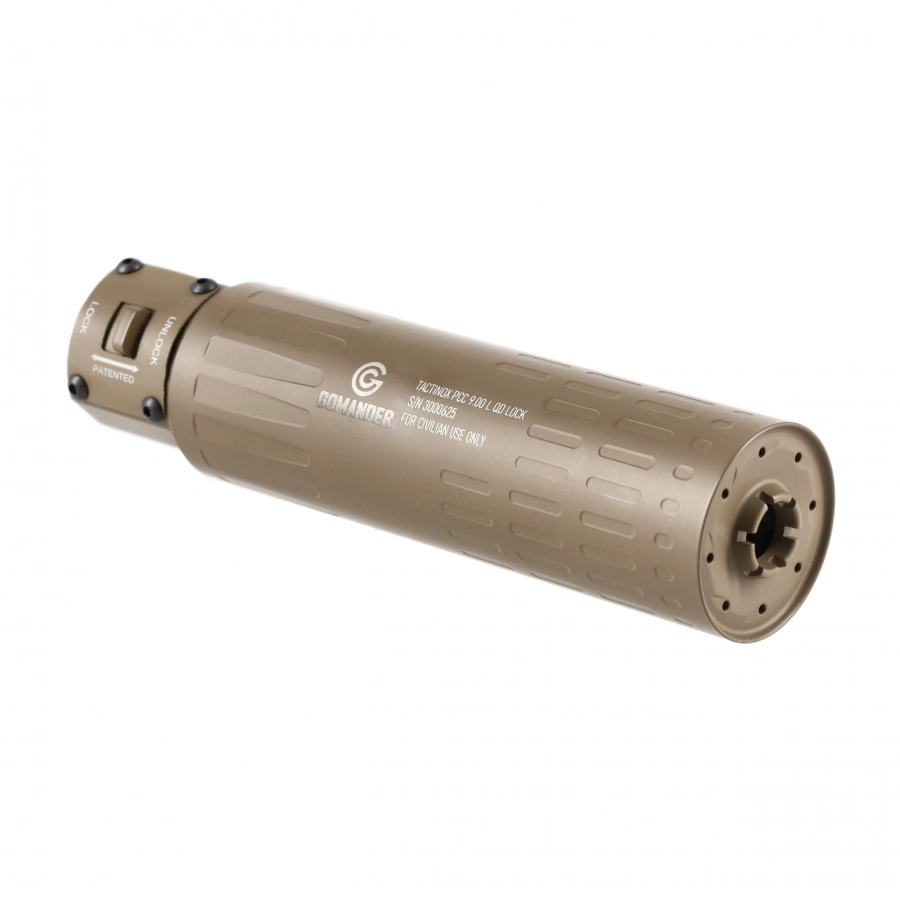 Tłumik Gomander Tactinox QD-LOCK L 9 PCC M26x1,5 FDE 2/7