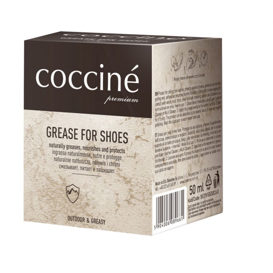 Tłuszcz ochronny do skór Coccine Grese for shoes 50 ml, bezbarwny 2/2