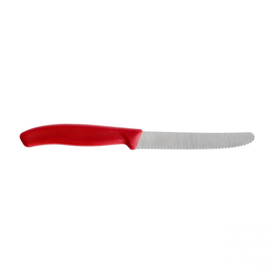 Tomato knife, serrated 110 mm red 6.7831 2/3