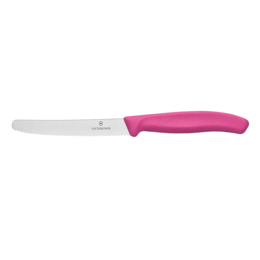 Tomato knife,serrated 11cm pink 6.7836.L115 1/2