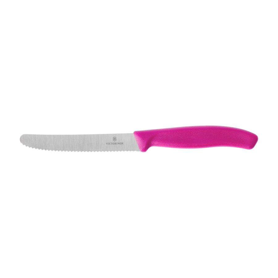 Tomato knife,serrated 11cm pink 6.7836.L115 1/3