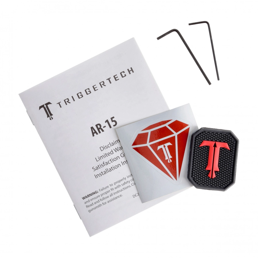 Triggertech AR15 Diamond Flat Single St. trigger. 4/4