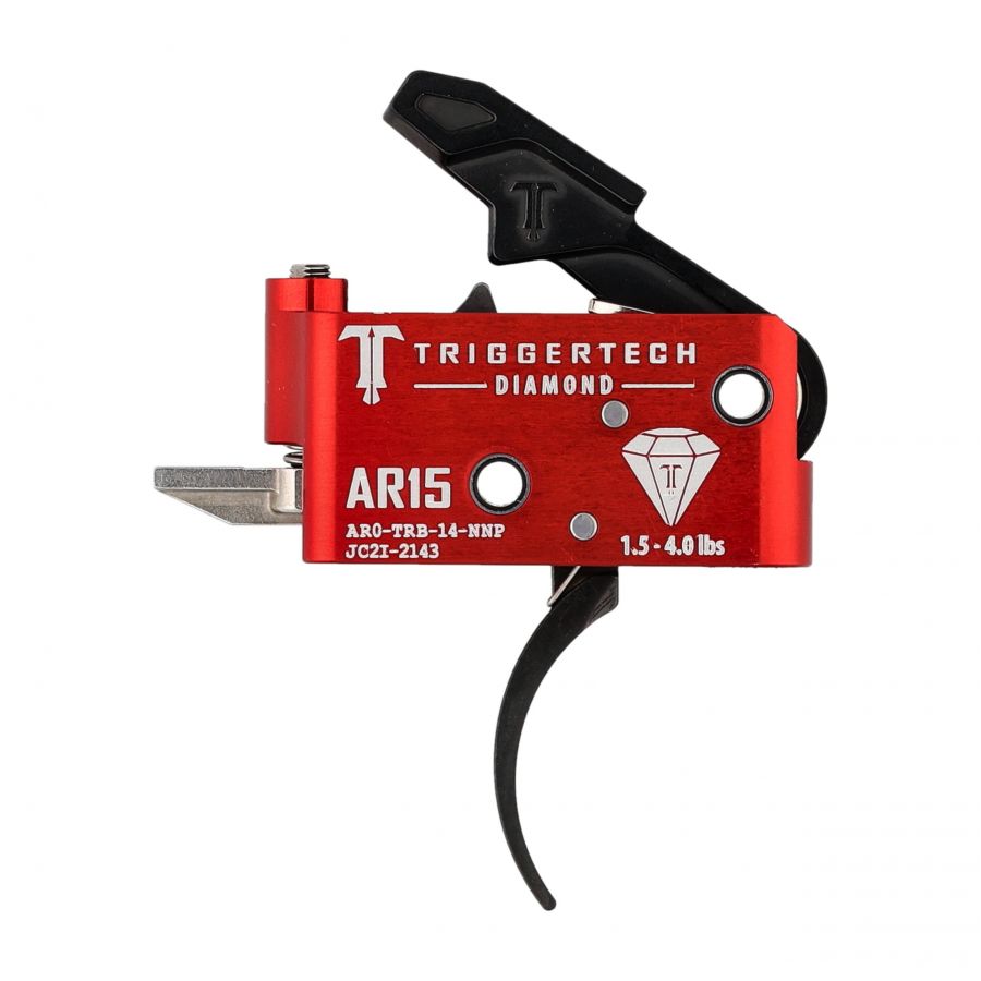 Triggertech AR15 Diamond Pro Curv Two St trigger 1/4