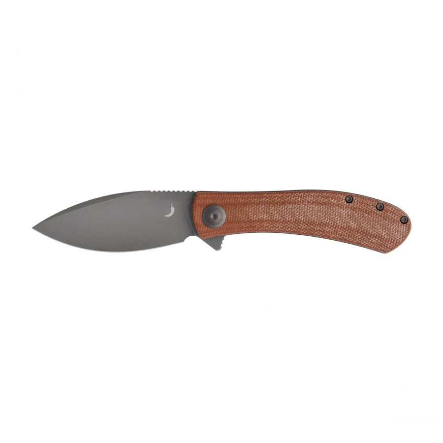Trollsky Knives Mandu brown Micarta folding knife 1/5