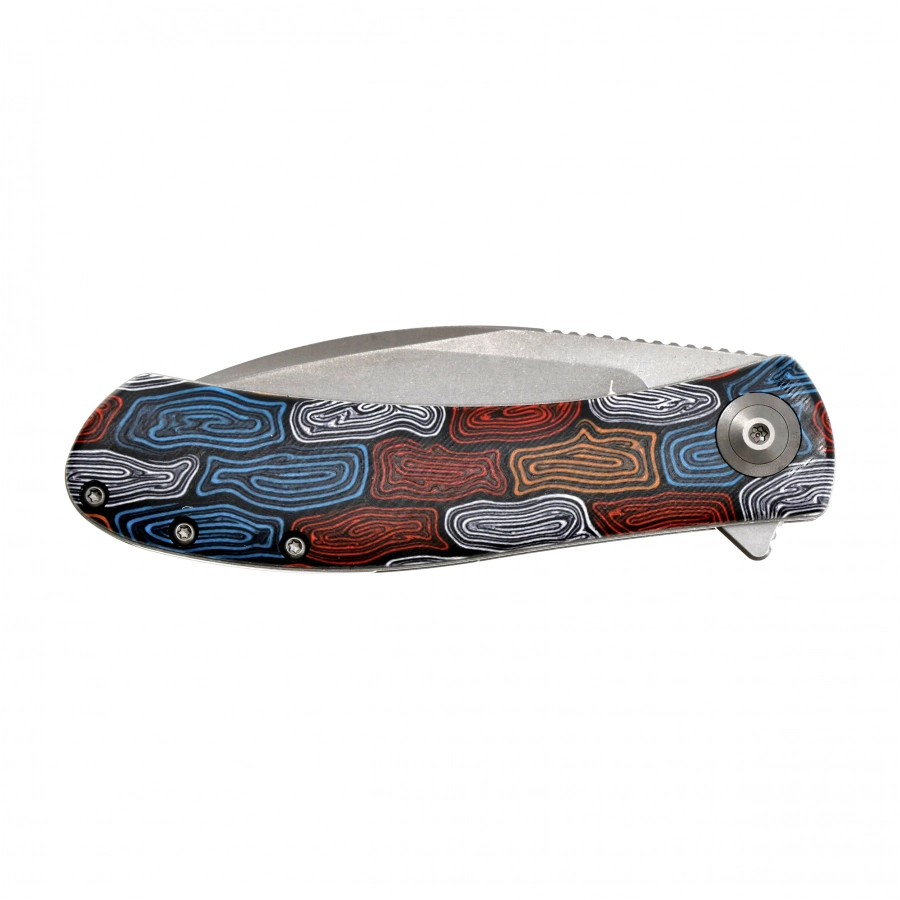 Trollsky Knives Mandu Damascus folding knife 4/5