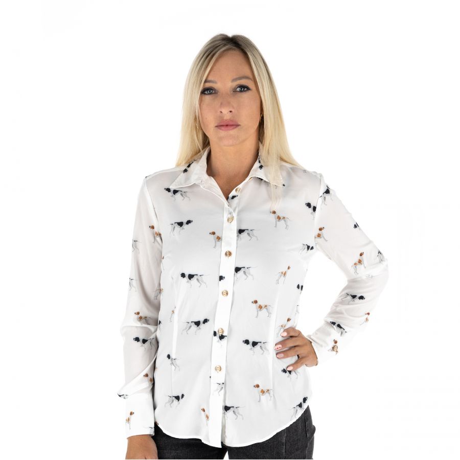 Troydeer women's silka pointer white shirt 1/5