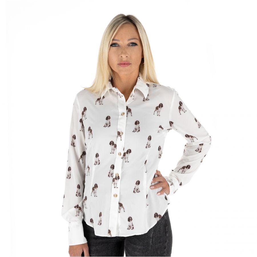 Troydeer women's silka springer white shirt 1/5