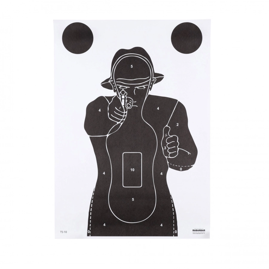 TS-10 "Frenchman" 50pcs silhouette shield. 1/2