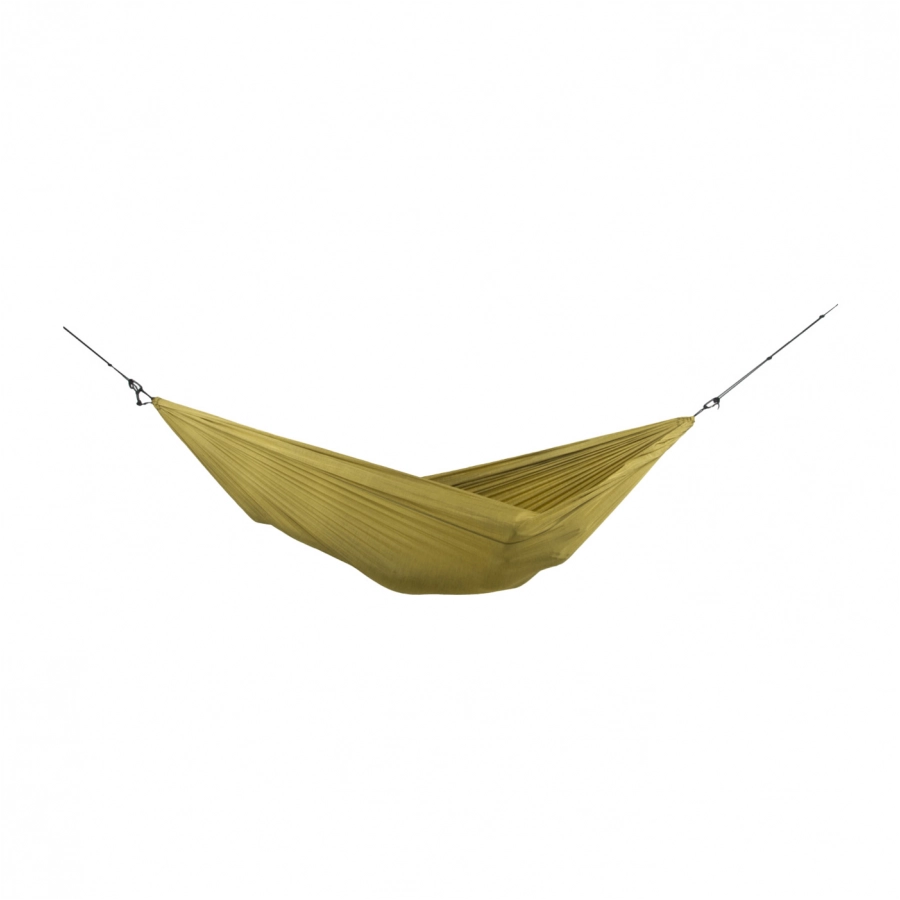 TTTM hammock 320 x 300 cm + carabiners and ropes, gold 1/3