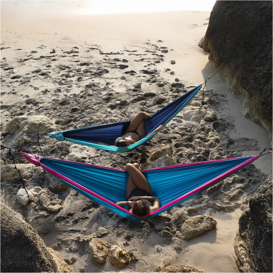TTTM King Size two-person dark green-green hammock 2/2