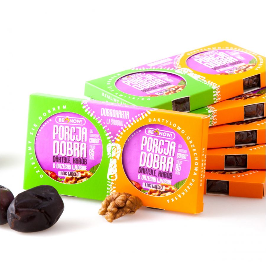 Two-pack Portion of Good with dates and nuts with carob 3/5