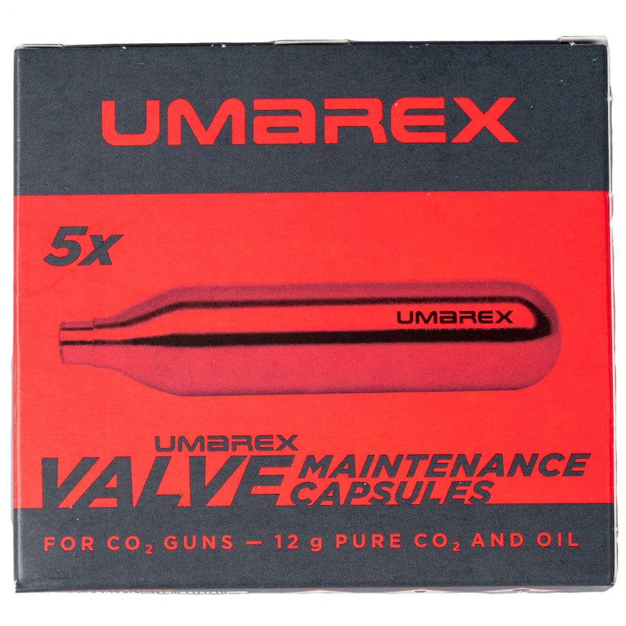 Umarex 12g CO<sub>2</sub> maintenance capsule 5 pcs. 1/4