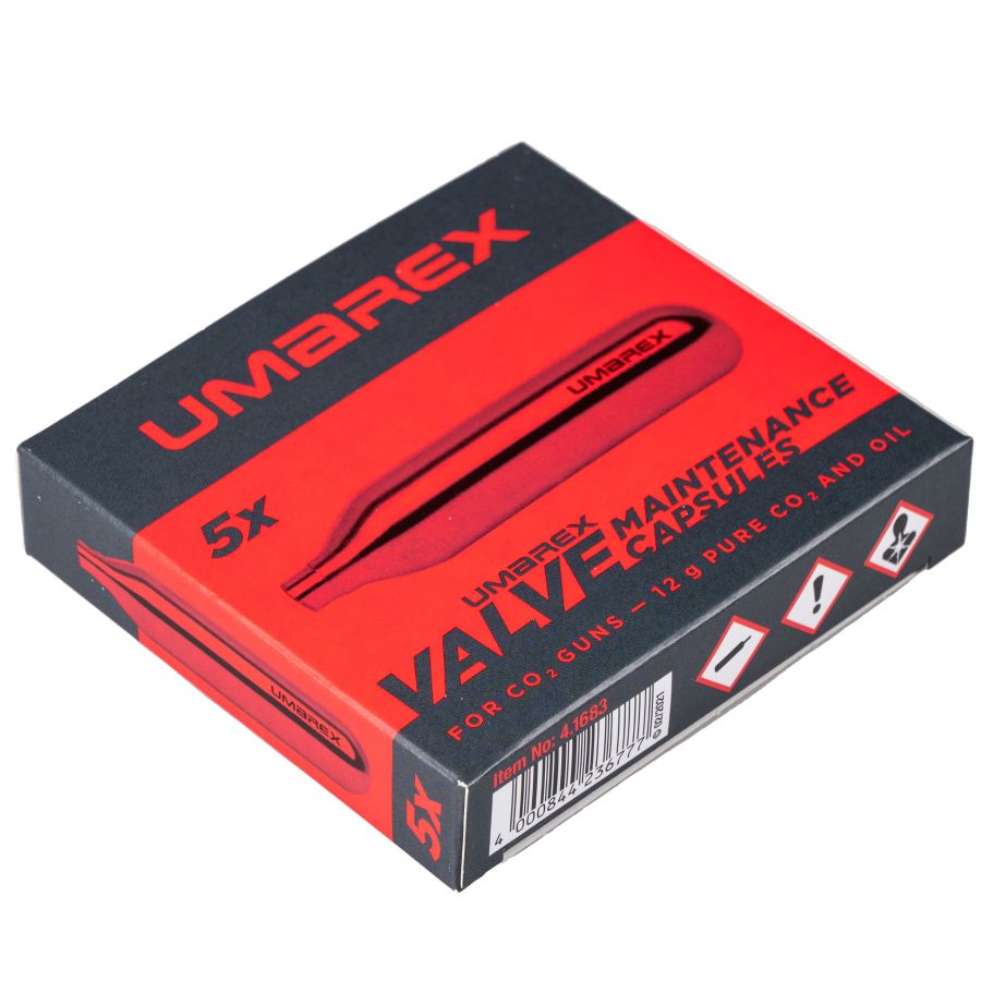Umarex 12g CO<sub>2</sub> maintenance capsule 5 pcs. 3/4