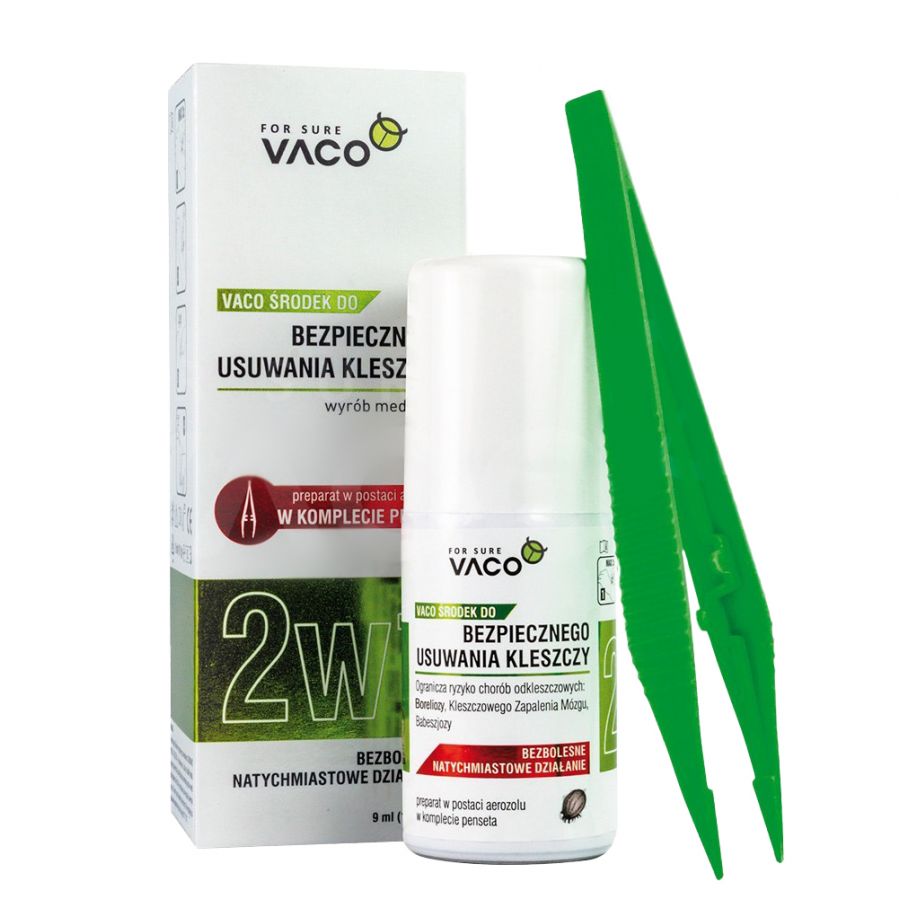 Vaco agent for safe removal of ticks from pę 1/3