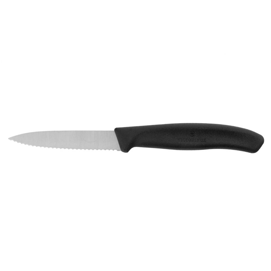 Vegetable knife 6.7633 serrated black 1/3