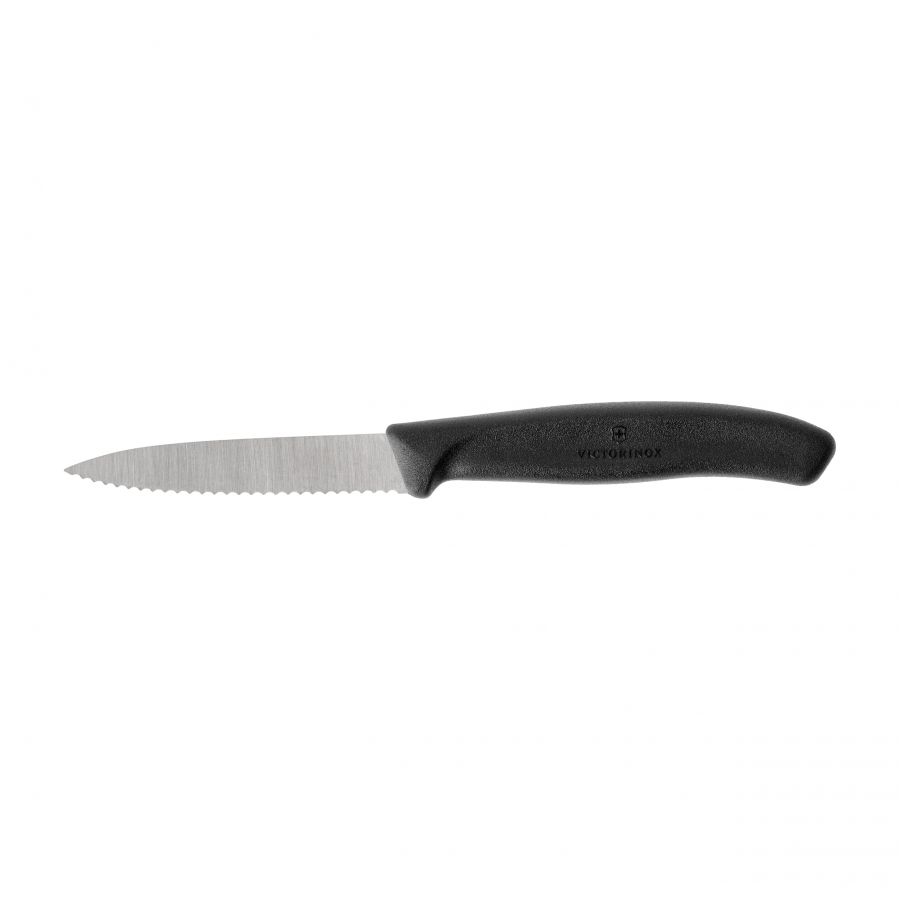 Vegetable knife 6.7633 serrated black 1/3