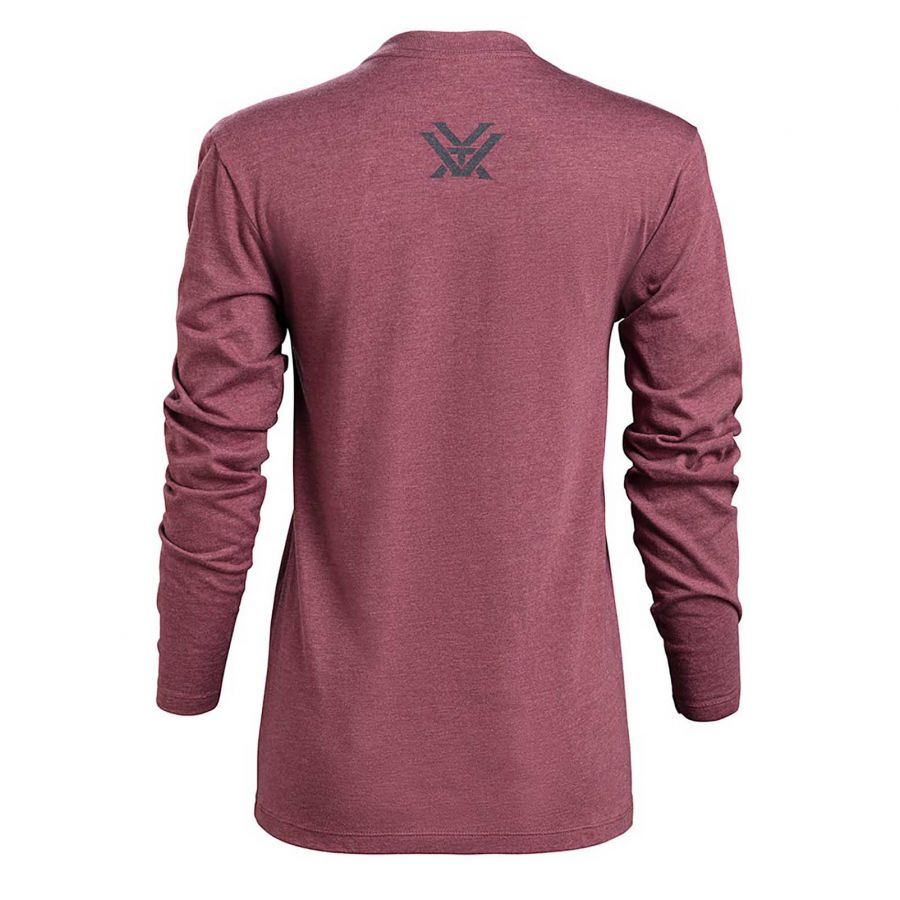 Vortex Camo Core Logo LS women's t-shirt burgundy 2/4