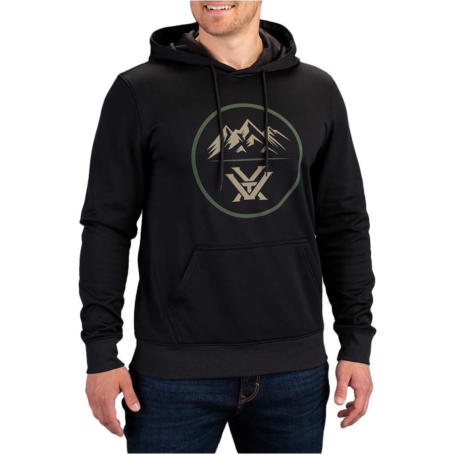 Vortex Three Peaks Performance men's sweatshirt black 3/4