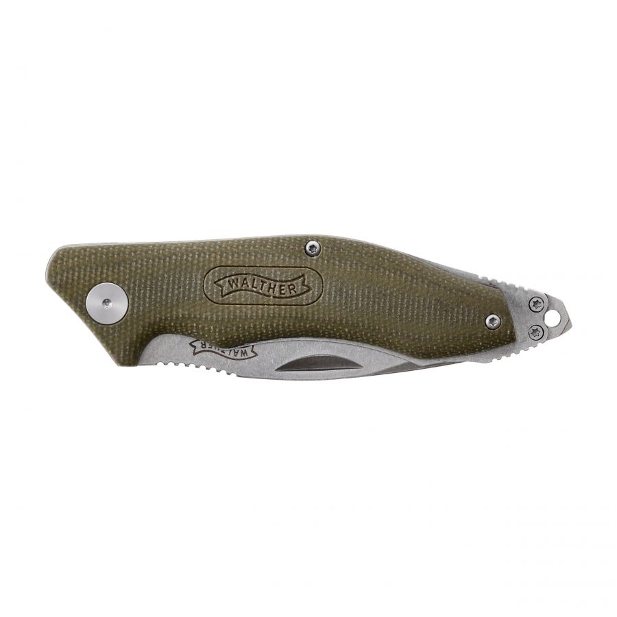 Walther GNK 2 green folding knife 4/6