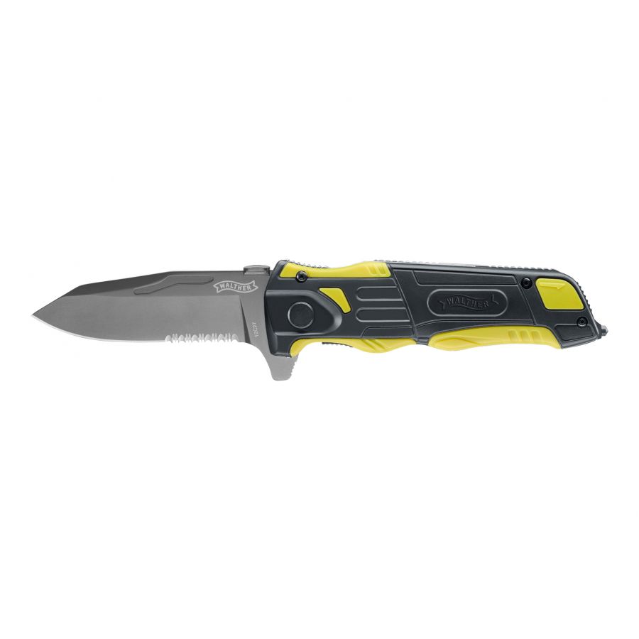 Walther Pro Rescue black and yellow folding knife 1/2