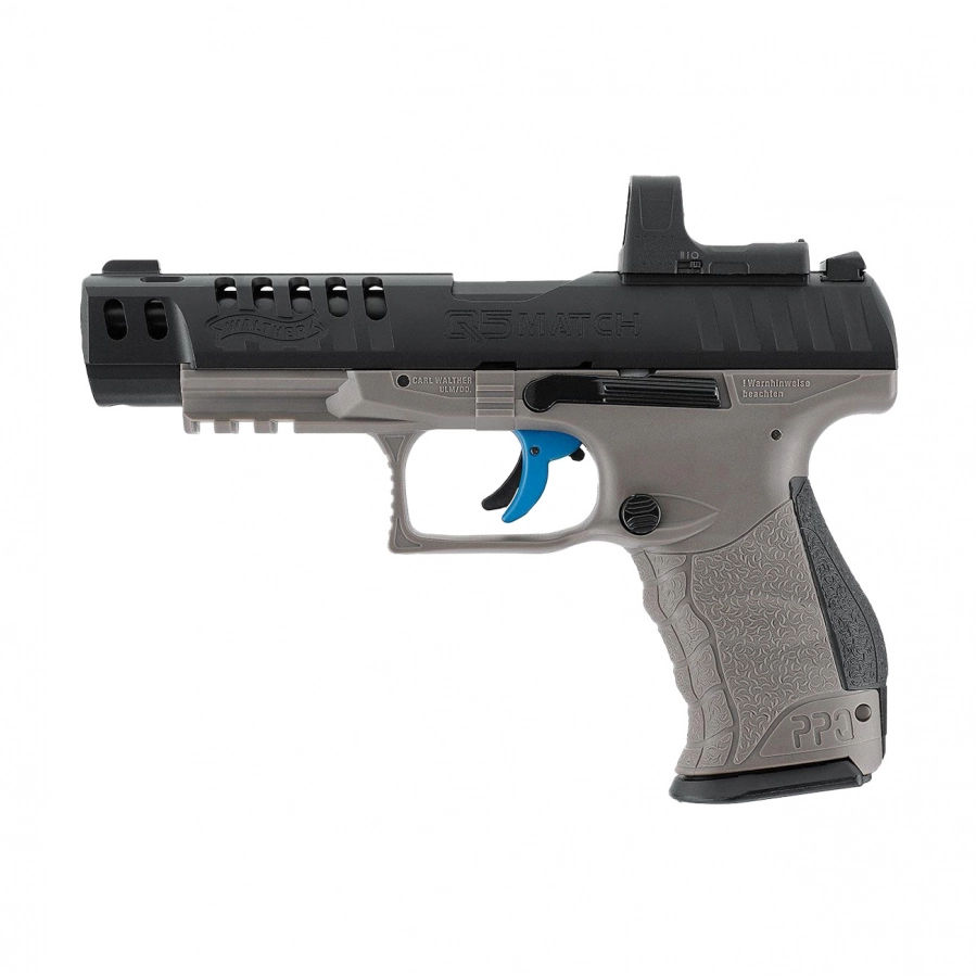 Walther Q5 Match 5" Combo Air Pistol SET 1/4