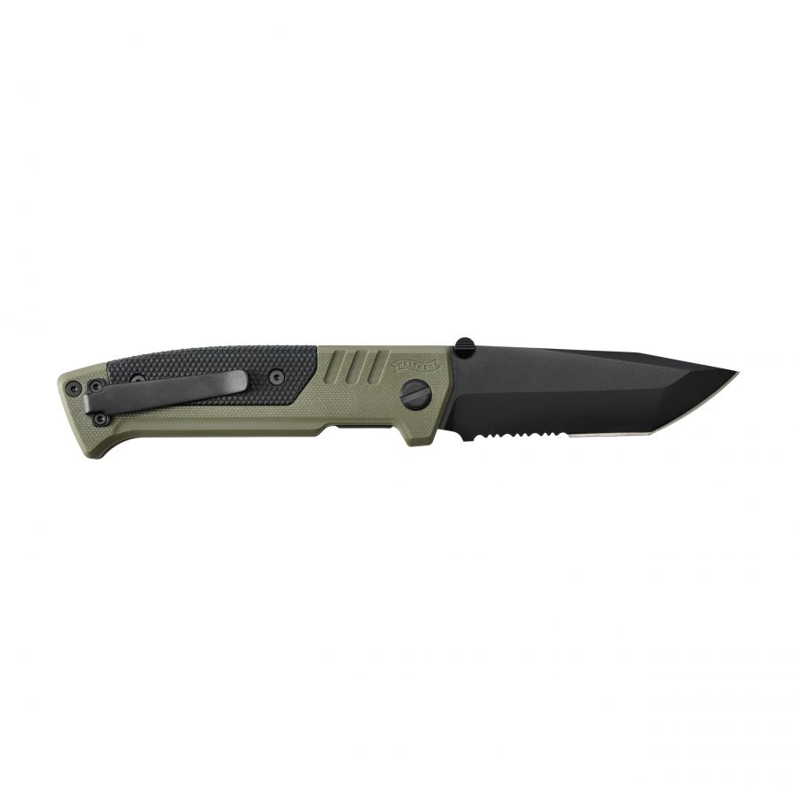 Walther Walther PDP Tanto knife green and black, serrated 2/5