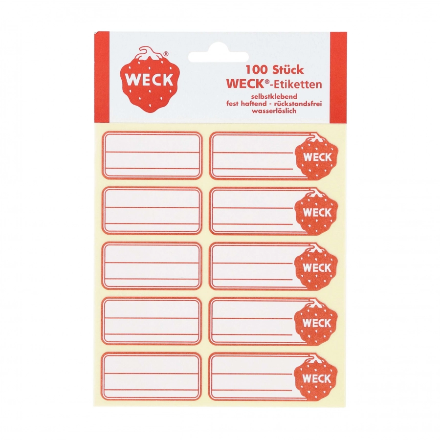 Weck labels 100 pcs 1/2