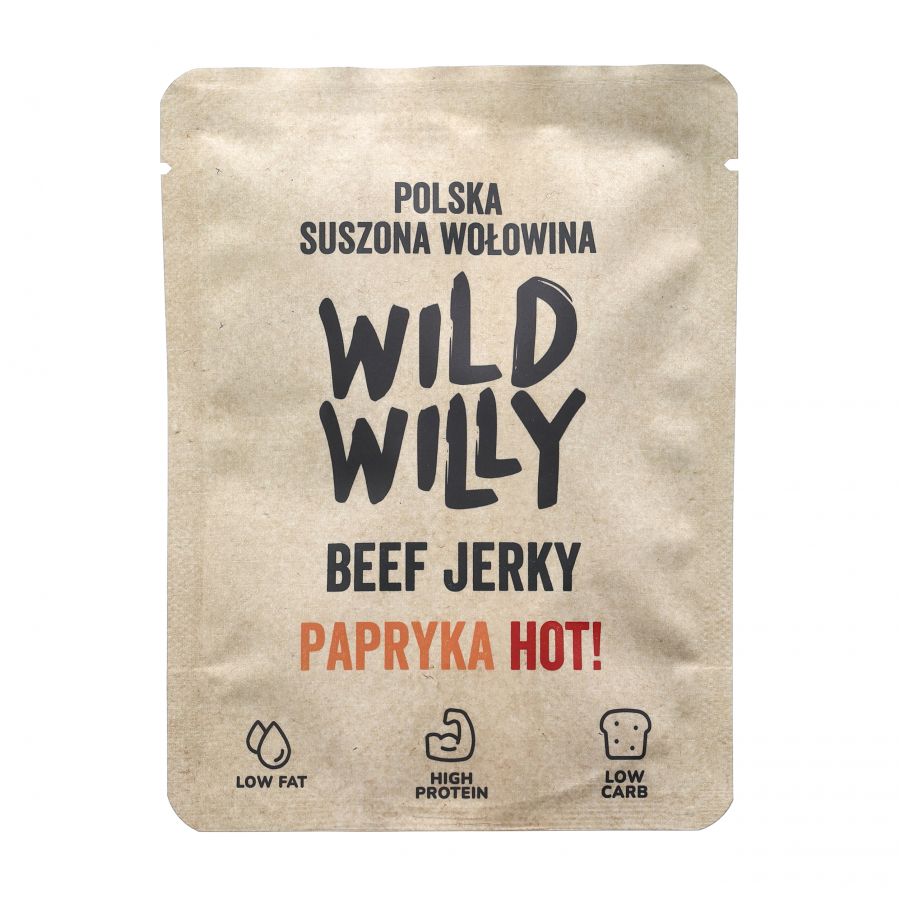 Wild Willy dried beef hot bell pepper 30 g 1/2