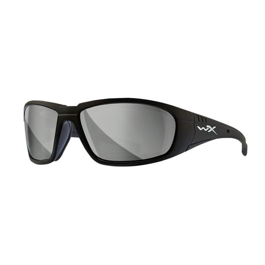 Wiley X Boss glasses grey silver flash, black frames 3/7